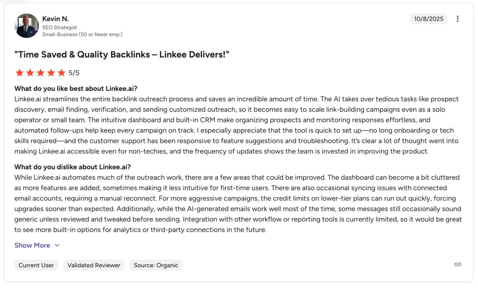 Linkee review